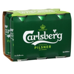 Picture of Carlsberg Lager 6pk Cans 440ml