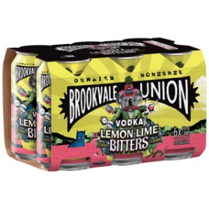 Picture of Brookvale Union Lemon, Lime, Bitters 6pk Cans 330ml
