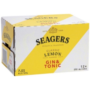 Picture of Seagers 7% Gin & Tonic 12pack Cans 250ml