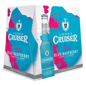 Picture of Cruiser 4.8% Sour Blue Raspberry 12pk Bottles 275ml