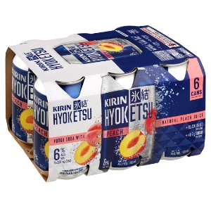Picture of Kirin Hyoketsu 6% Vodka Peach 6pack Cans 330ml