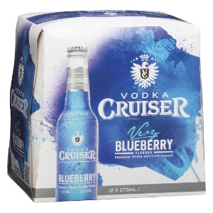 Picture of Cruiser 4.8% Vodka Blueberry 12pack Bottles 275ml