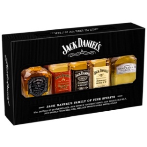 Picture of Jack Daniels Family Of Brands Tennessee Whiskey 5x50ml Gift Pack