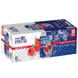 Picture of Kirin Hyoketsu 6% Vodka Raspberry 10pack Cans 330ml